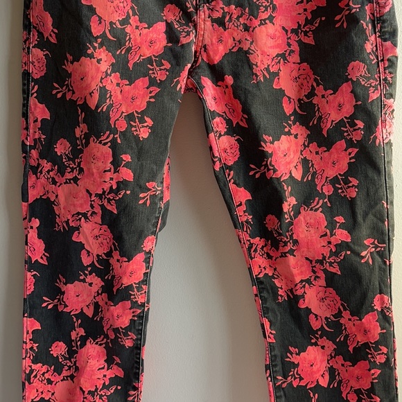 Pink Floral Rock & Republic Pants Size 6 - Picture 4 of 10